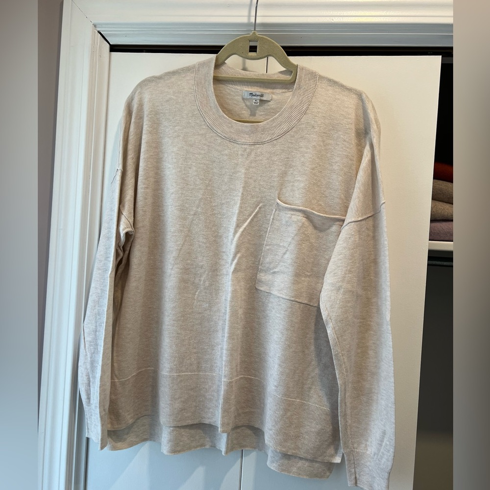 MADEWELL linen blend lightweight sweater